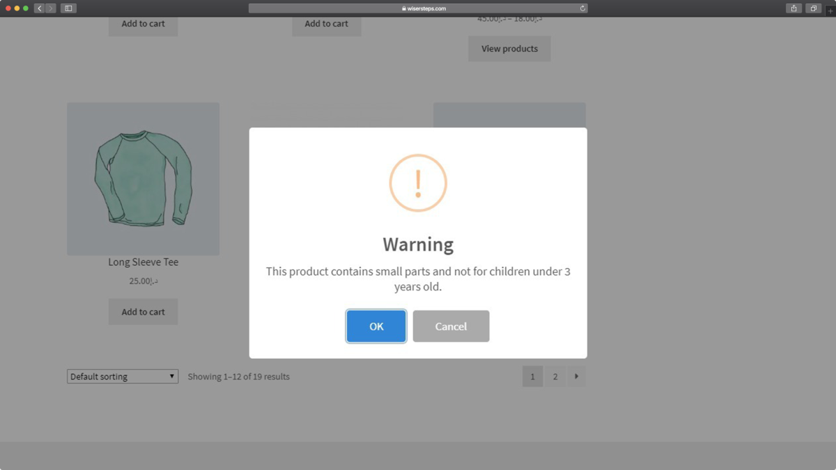 Product Warnings & Disclaimers project screenshot 2