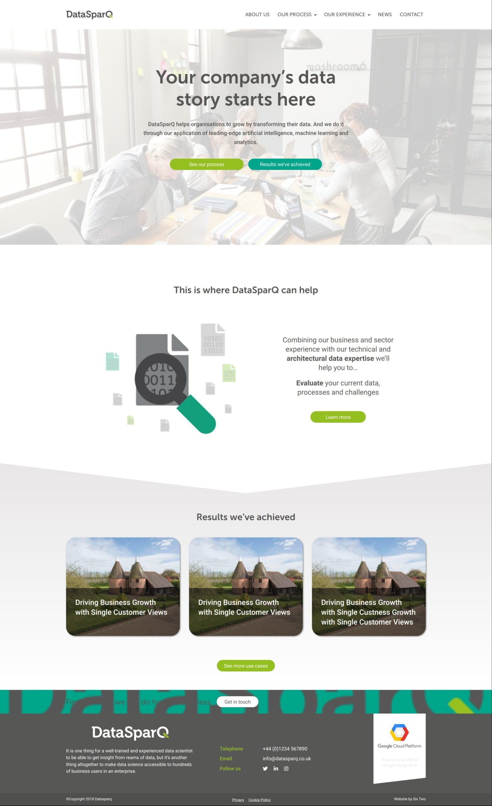 DataSparq project screenshot 1